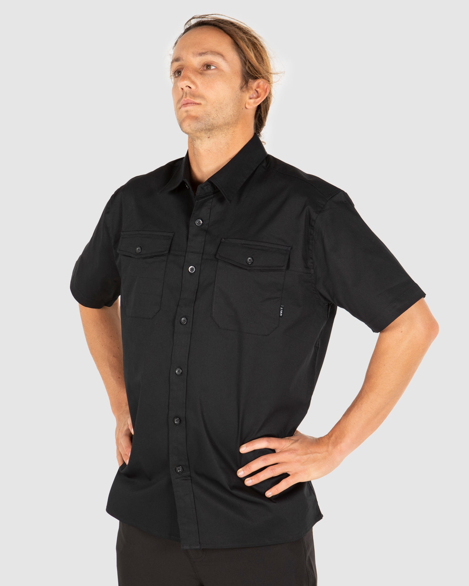 Mens short sleeve work on sale shirts