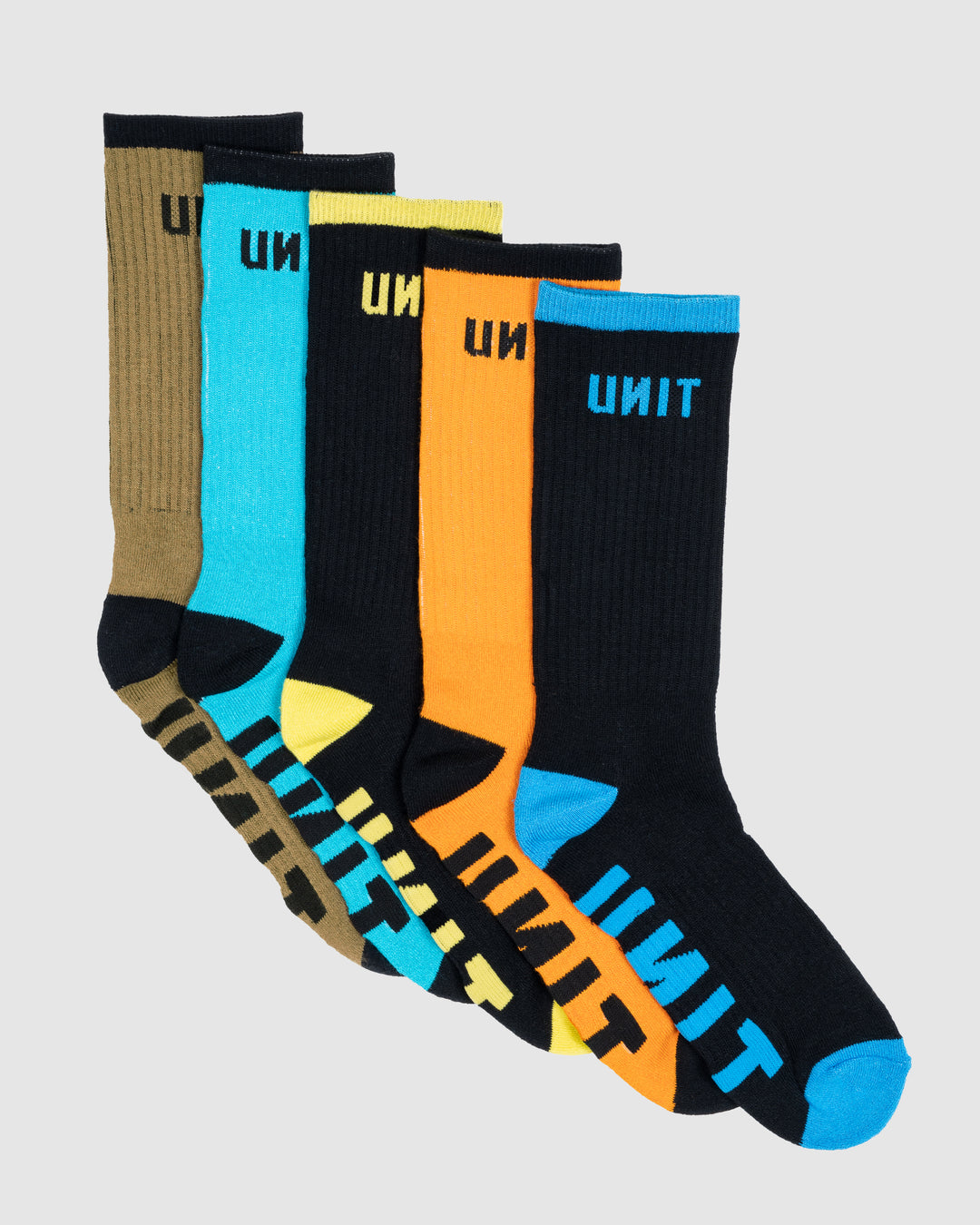 UNIT Mens React Bamboo Socks - 5 Pack