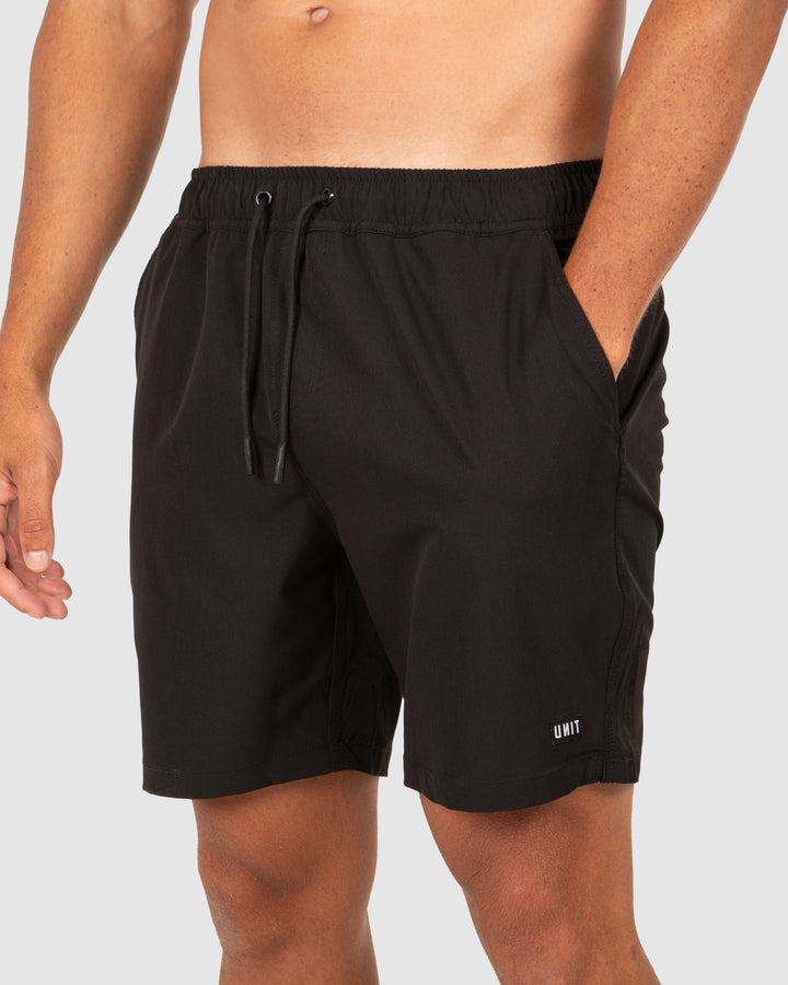 UNIT Mens Block Elastic 16" Shorts