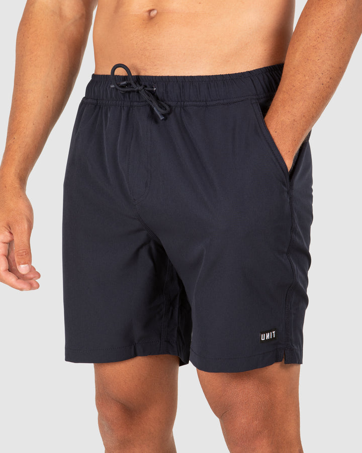 UNIT Mens Block Elastic 16" Shorts