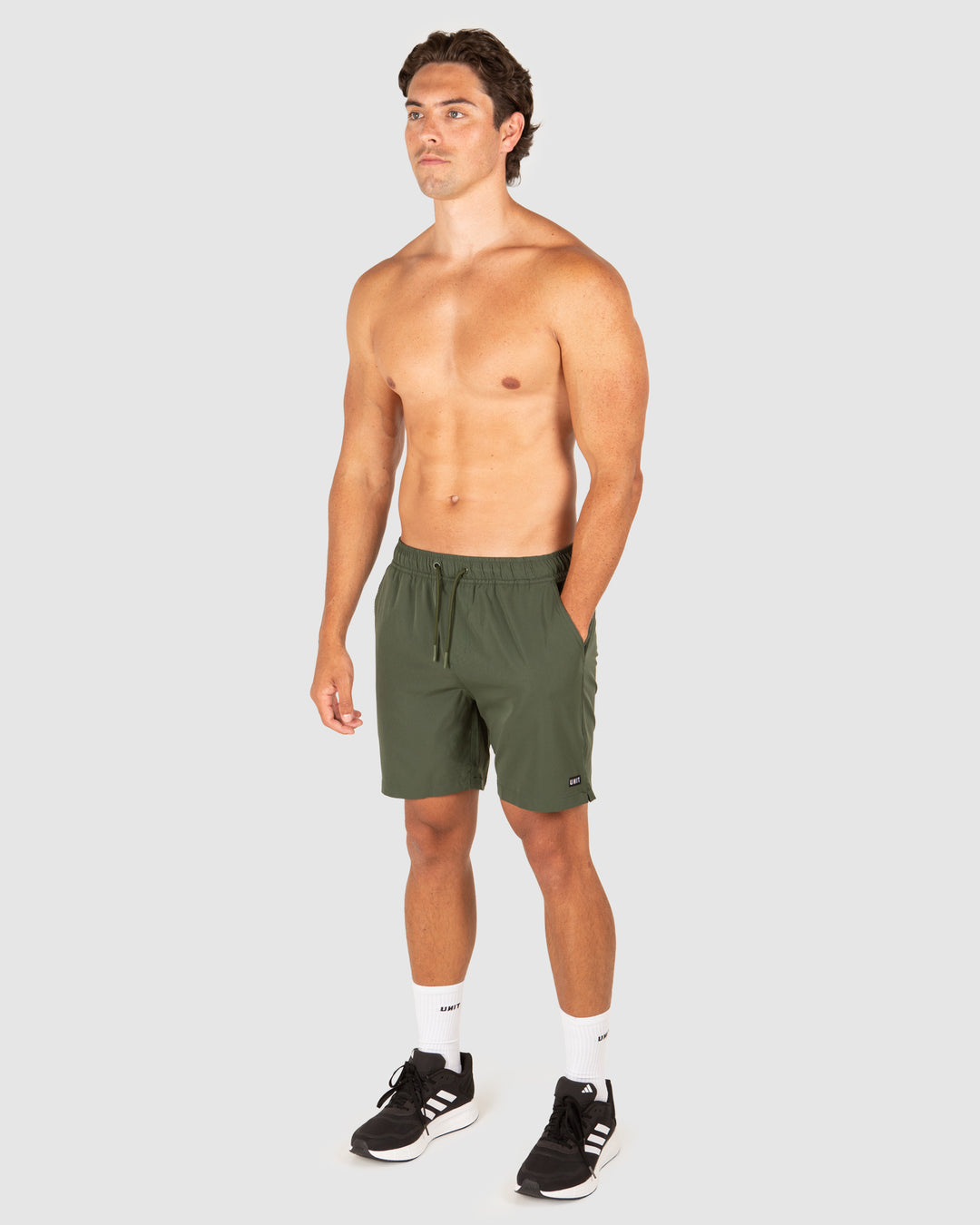 UNIT Mens Block Elastic 16" Shorts