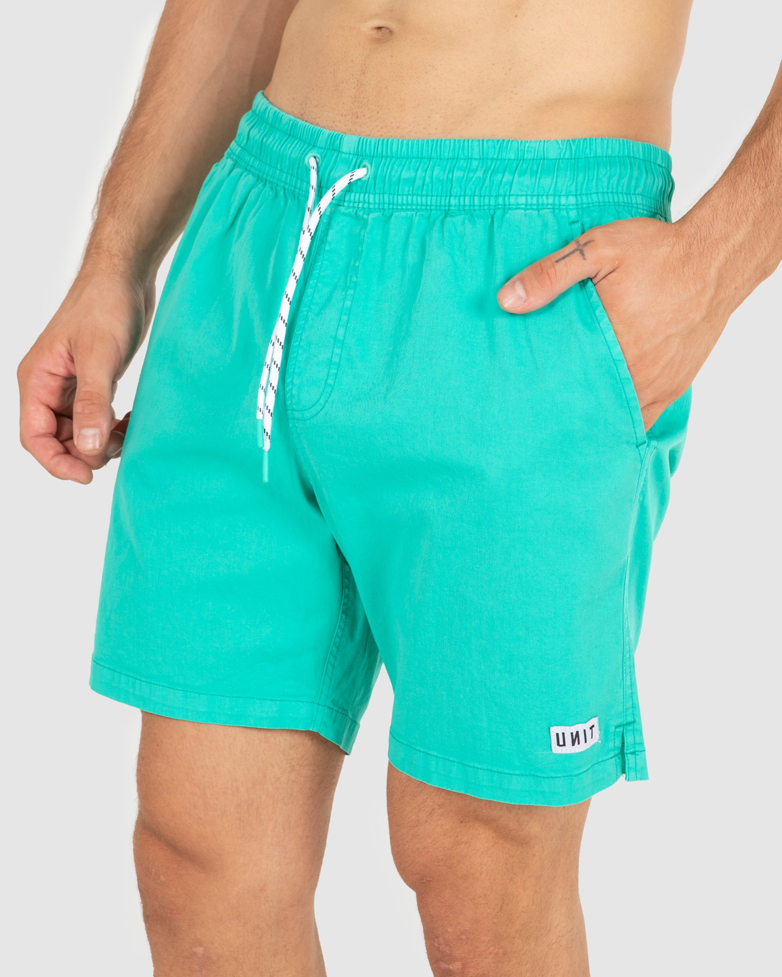 Men's side elastic on sale shorts