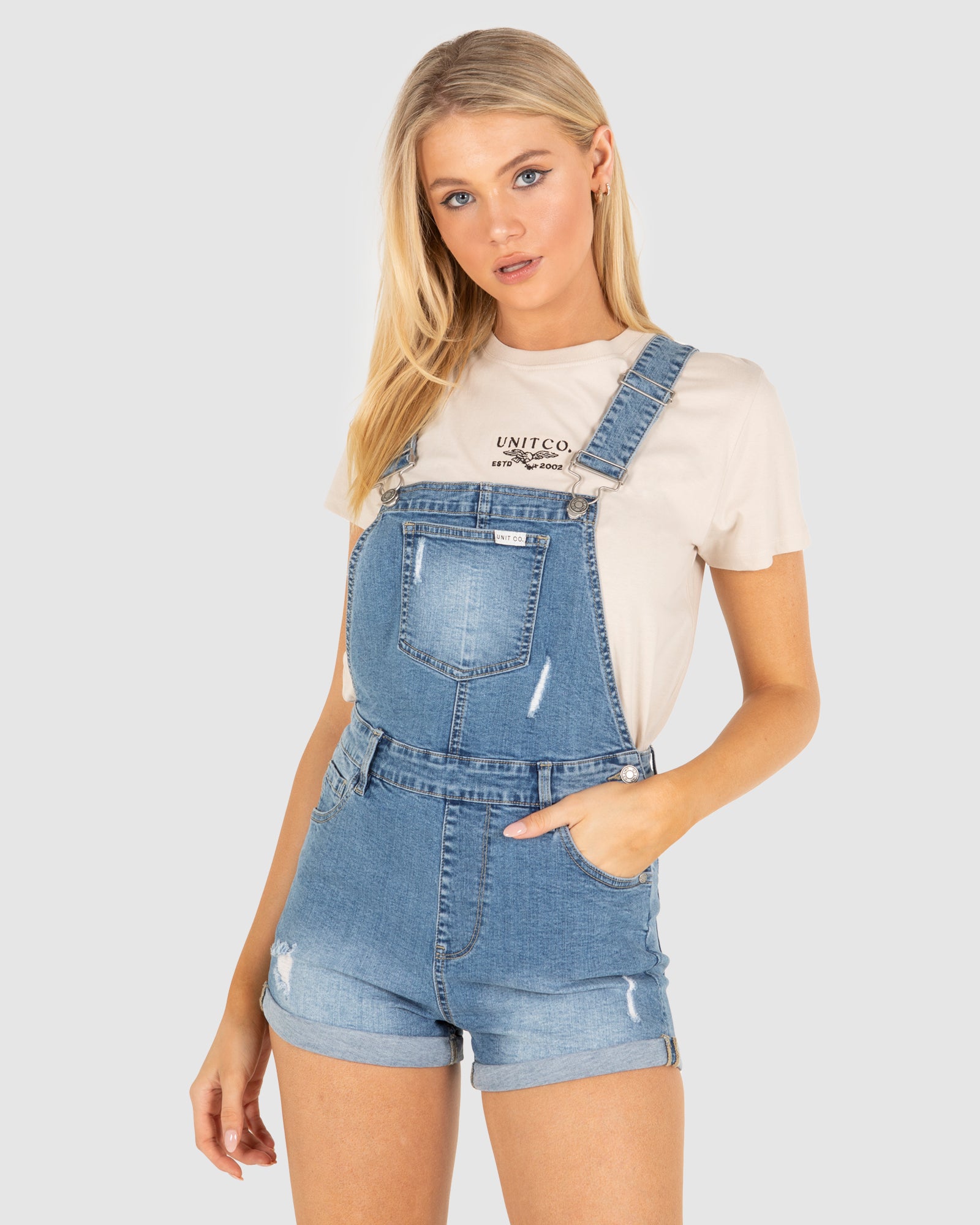 UNIT Ladies Bailey Denim Overalls – UNIT Clothing