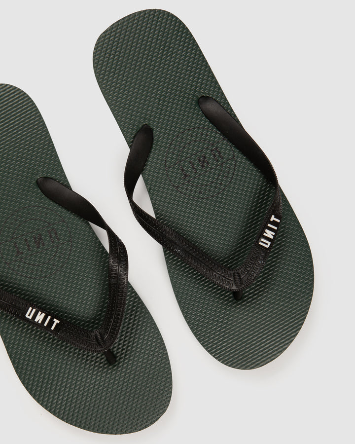 UNIT Mens Stamp Flip Flops