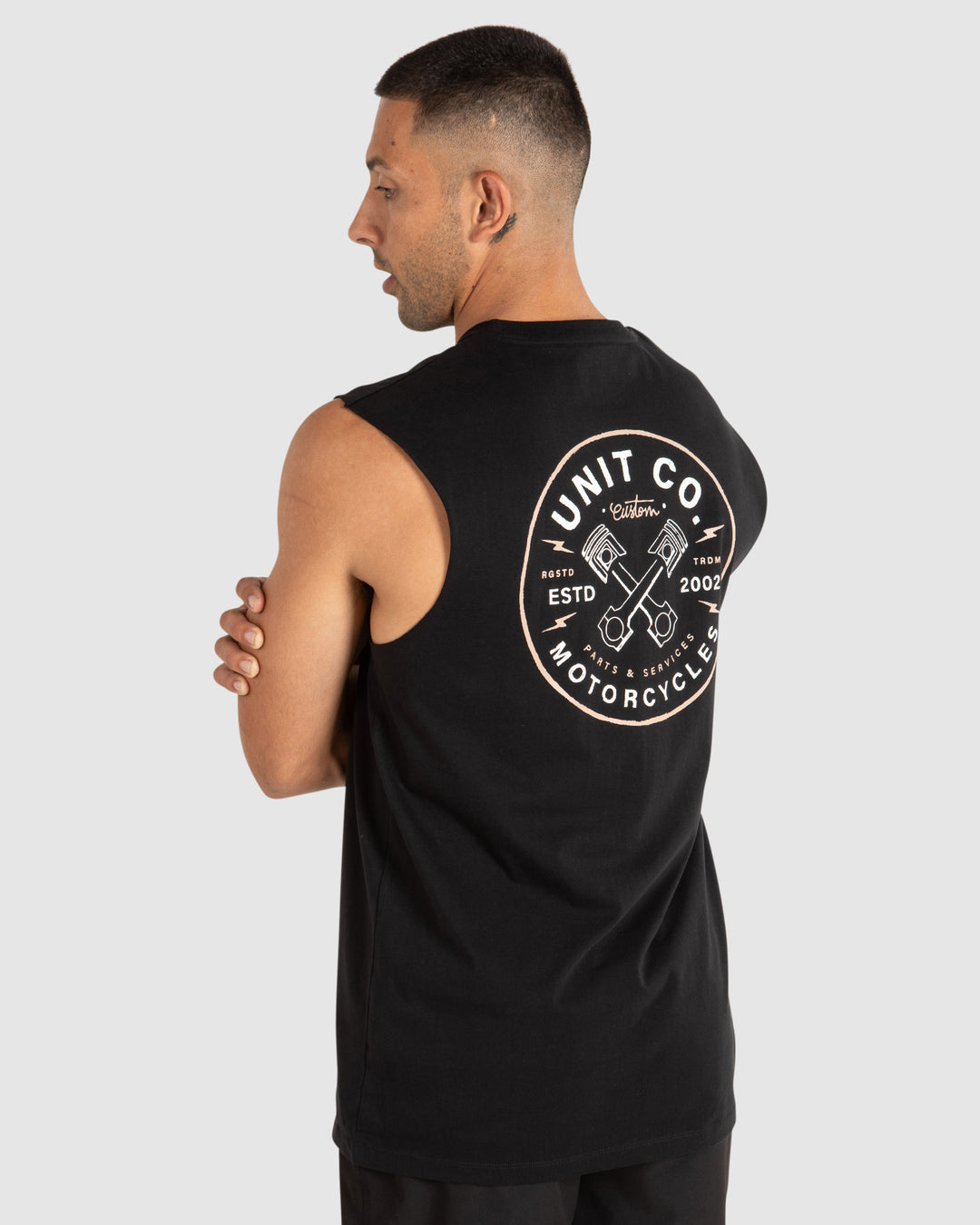 UNIT Parts & Services Mens Muscle Tee