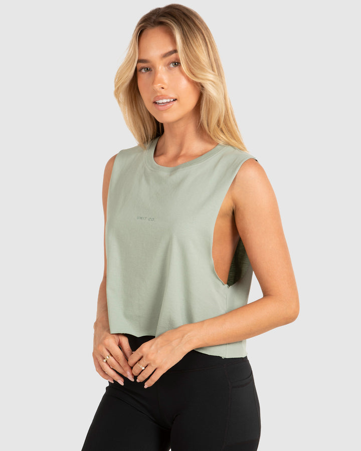 UNIT Studio Ladies Crop Muscle Tee