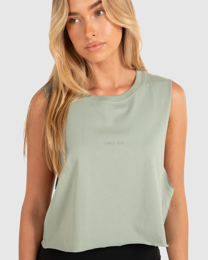 UNIT Studio Ladies Crop Muscle Tee