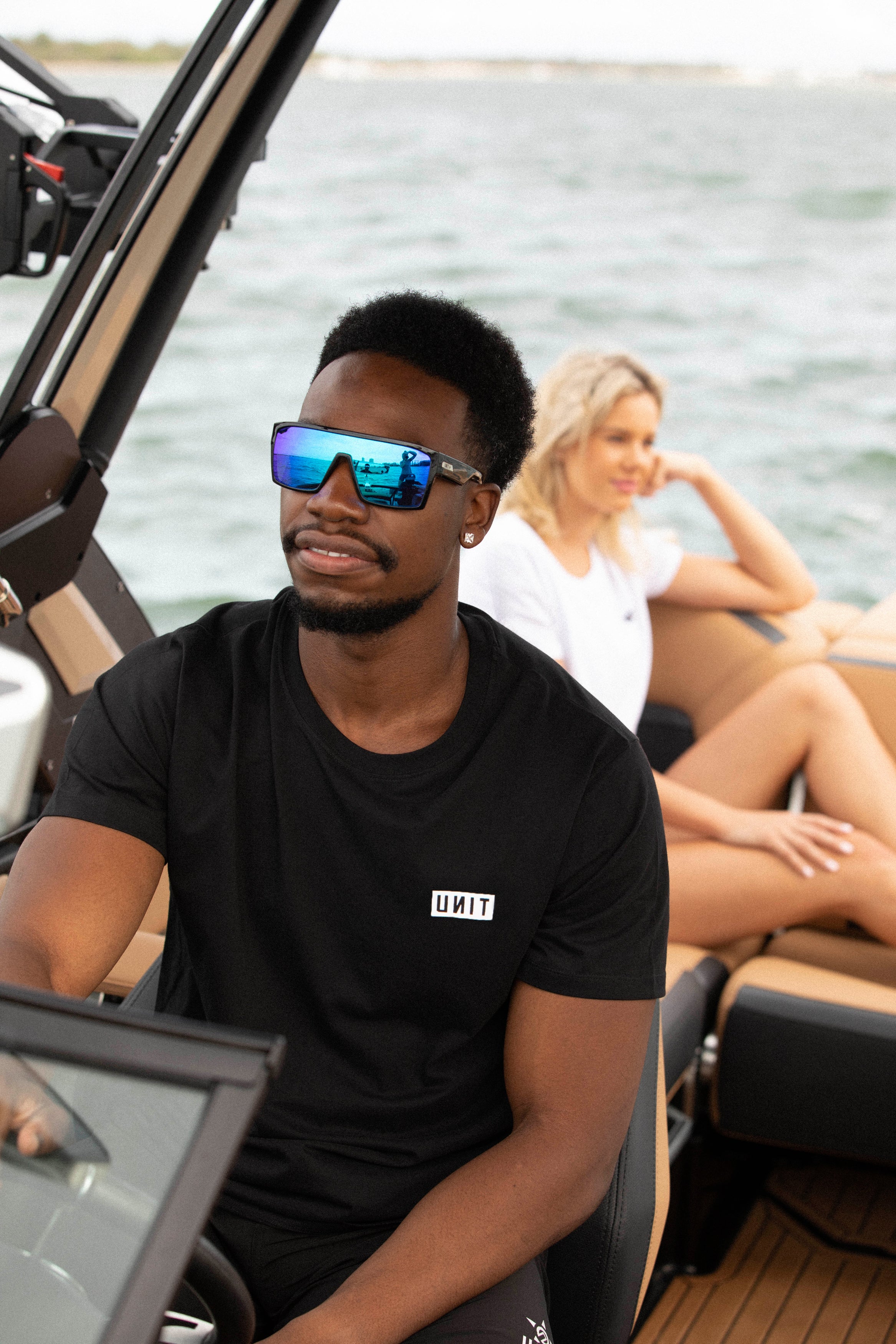 Blue polarised sunglasses online